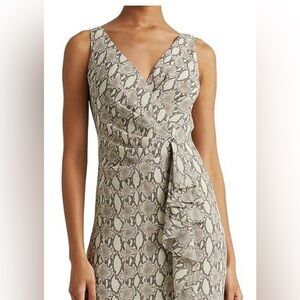 Ralph Lauren Snakeskin sleeveless cocktail dress